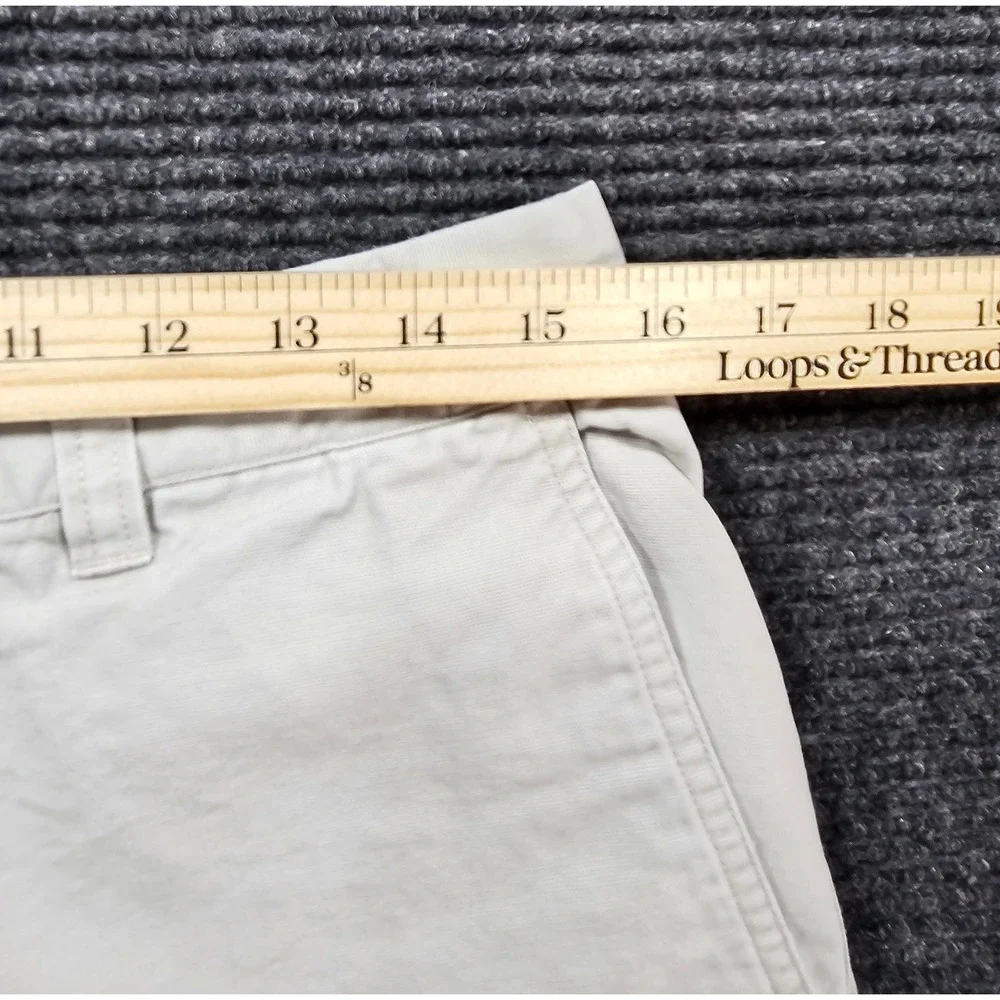 Columbia Authentic Active Cargo Shorts Mens 34 Beige Cotton Outdoor 8